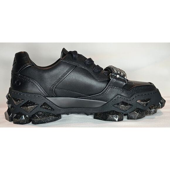 Jimmy Choo Diamond Leather Trainers Size 36 - Picture 7 of 14